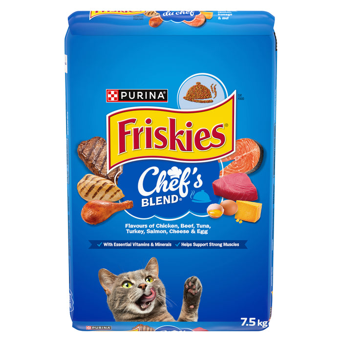 Nourriture sèche pour chats Friskies Mélange du chef - 7,5 kg