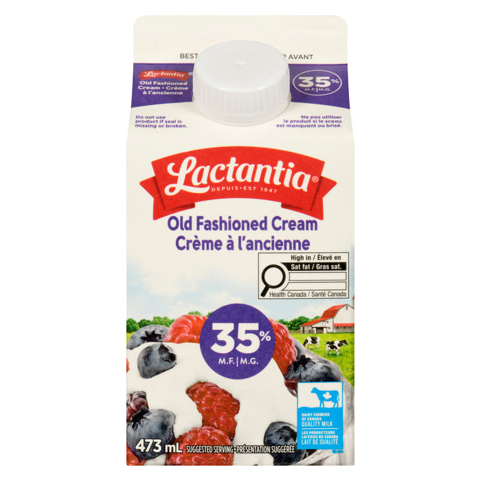 Lactantia Crème à l'Ancienne 35% M.G., 473 ml