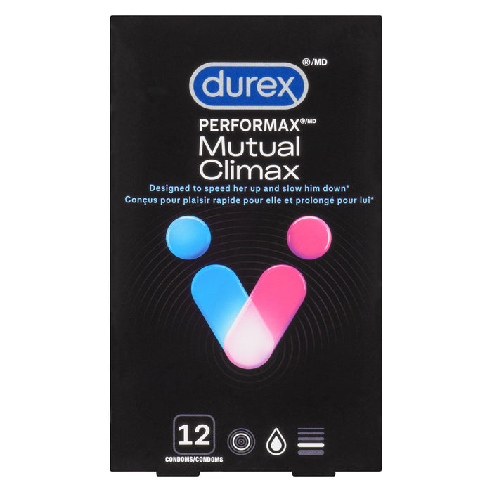 Durex Love Sex Performax Orgasme Mutuel Condoms Lubrifiés Ultraminces, Emballage de 12