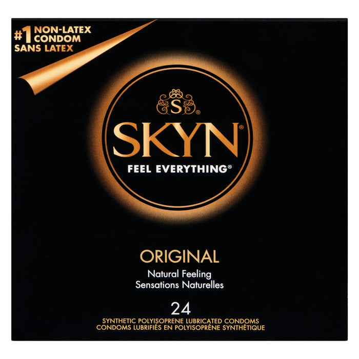 SKYN Original, 24 Synthetic Polyisoprene Lubricated Condoms