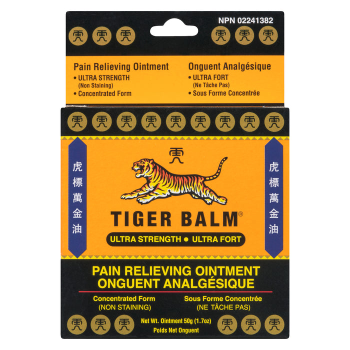 Tiger Balm Ultra Strength Pain Relieving Ointment, 50-g