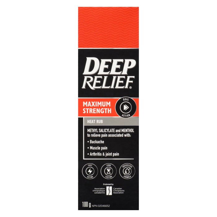 Deep Relief Maximum Strength Heat Rub - 100g