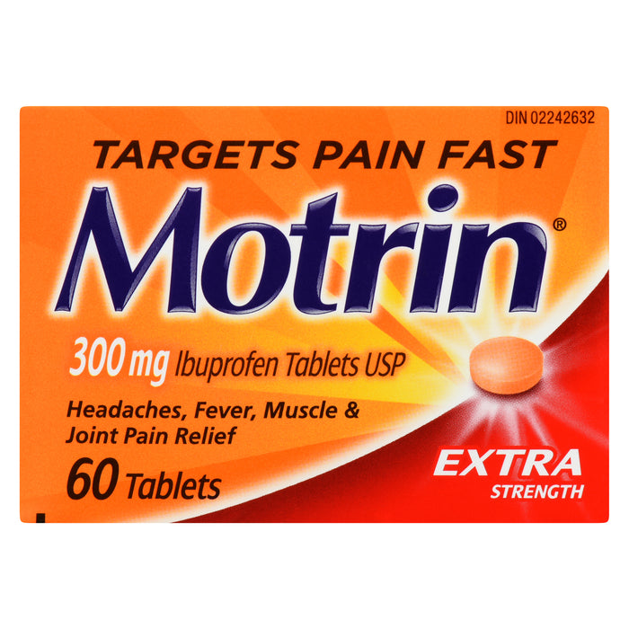 Motrin Extra Strength Ibuprofen Tablets USP 300-mg Tablets, 60-Pack