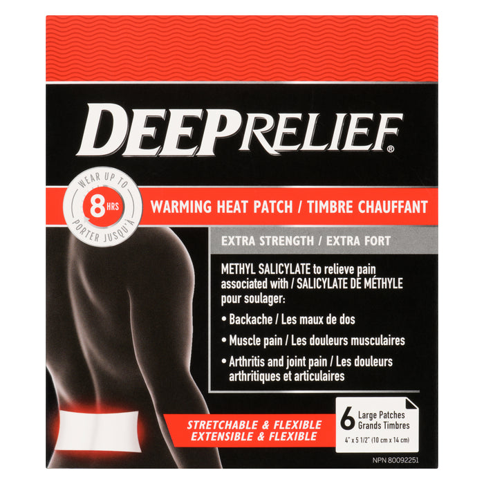 Deep Relief Regular Strength Warming Heat Patch - 6pk.