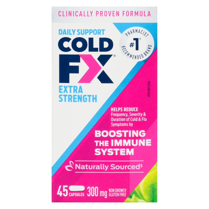 Cold FX Soutien Quotidien Extra Fort 300 mg Capsules, emb. de 45