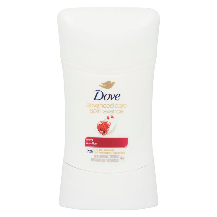 Dove Soin Avancé Antisudorifique Désodorisant Revivifiant, 45 g