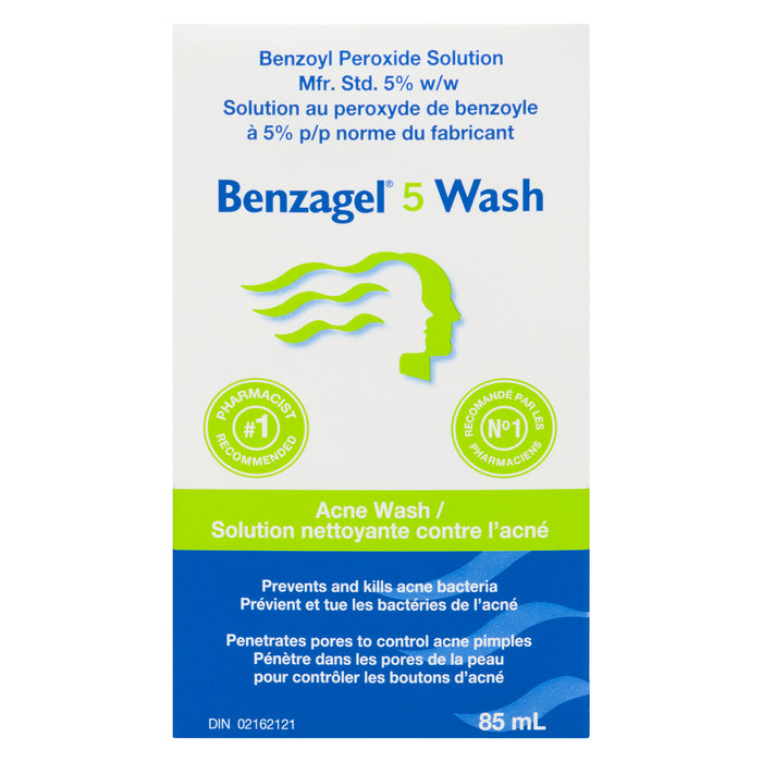 Benzagel 5 Wash Acne Wash, 85-ml