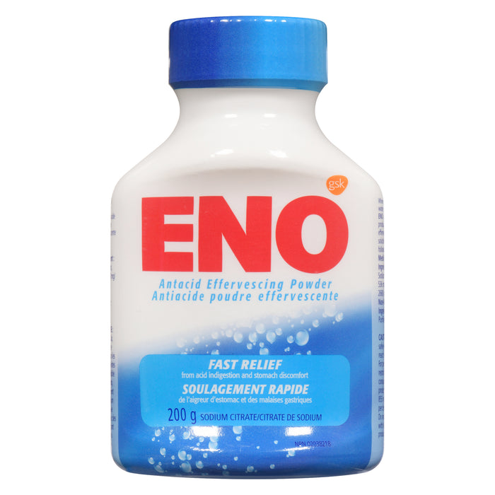 ENO Antiacide Poudre Effervescente Citrate de Sodium, 200 g