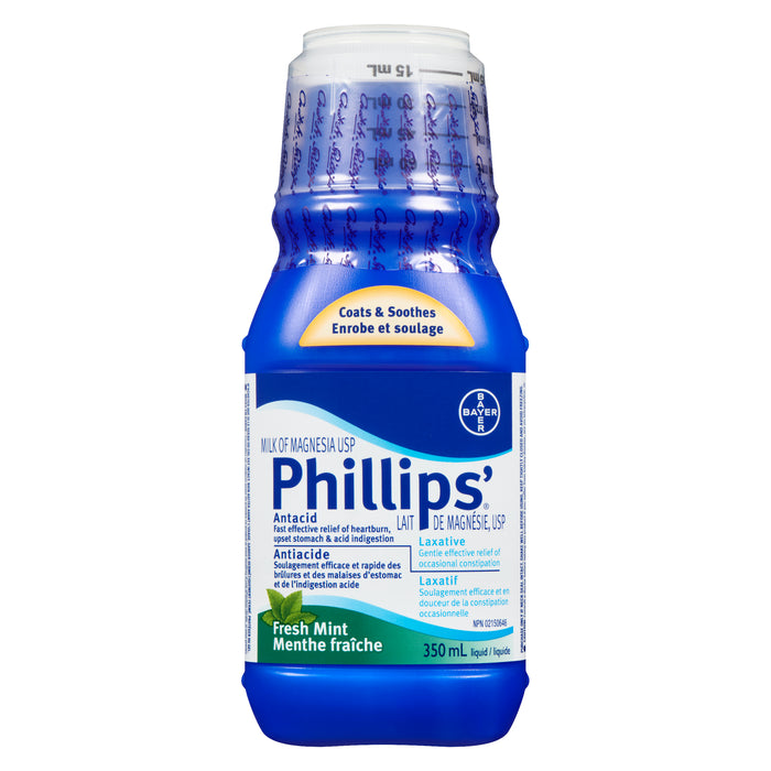 Phillips' Milk of Magnesia USP Liquid, 350-ml
