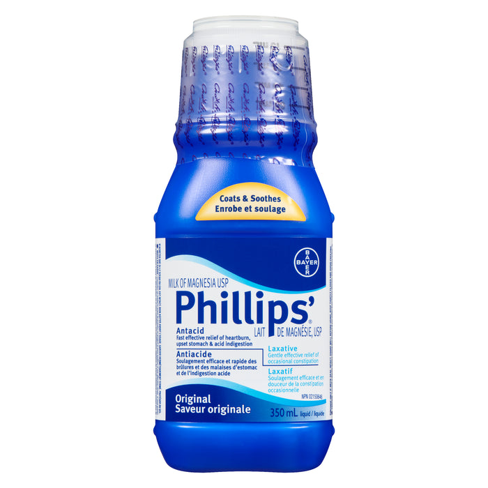 Phillips' Lait de Magnésie, USP Liquide, 350 ml