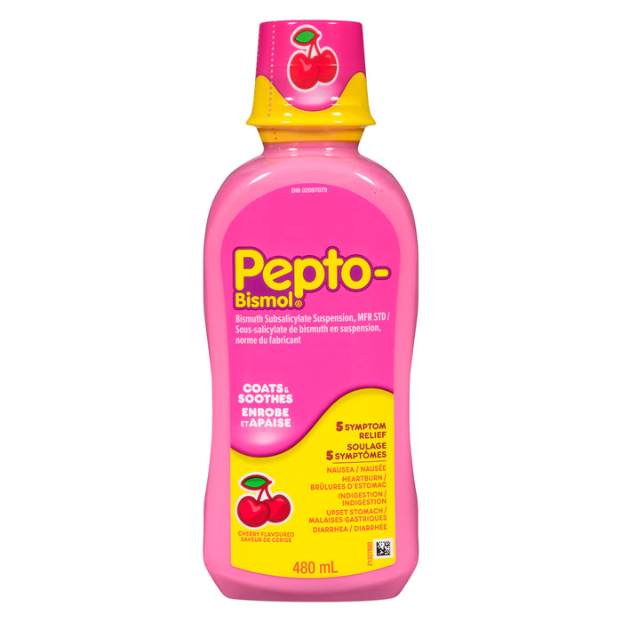 Pepto Bismol Cherry Liquid, 480-ml