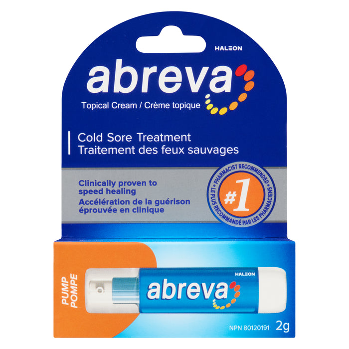 Abreva traitement des feux sauvages, 2 g
