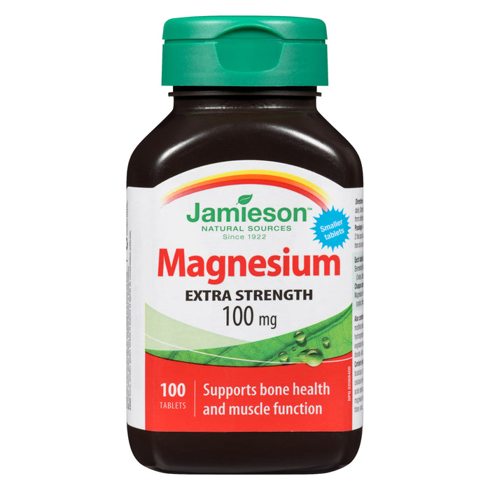 Jamieson Magnesium Extra Strength 100 mg, 100-Pack