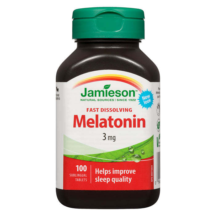 Jamieson Melatonin 3-mg Sublingual Tablets, 100-Pack