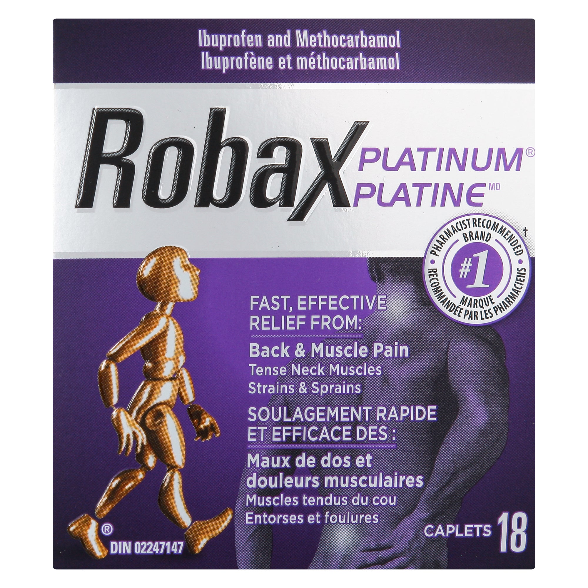 Robax Platinum Ibuprofen + Muscle Relaxant Caplets, 18Pack Giant Tiger