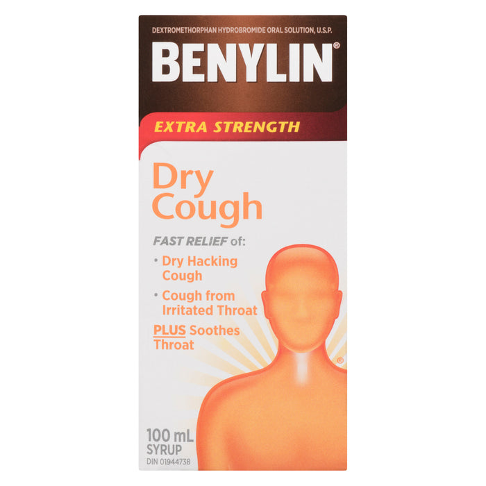 Benylin Dry Cough Syrup Extra Strength, 100-ml