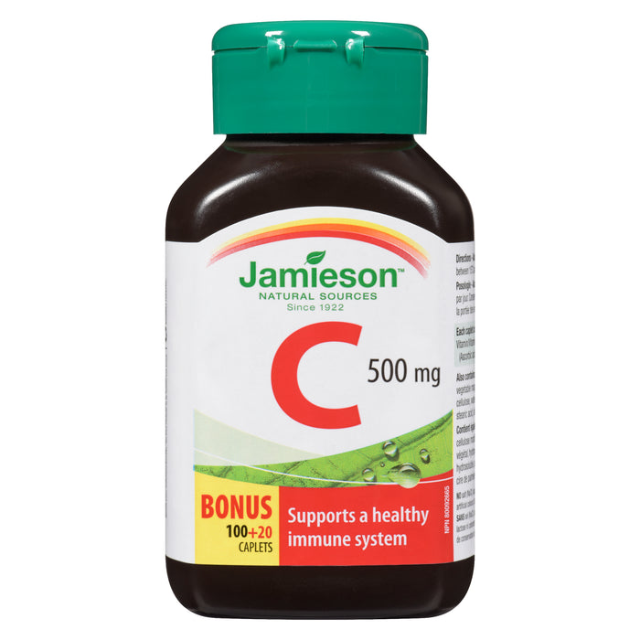 Jamieson C 500 mg Caplets, Emballage de 120