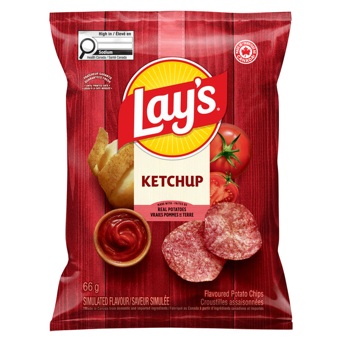 Croustilles Lay's au ketchup, 66 g