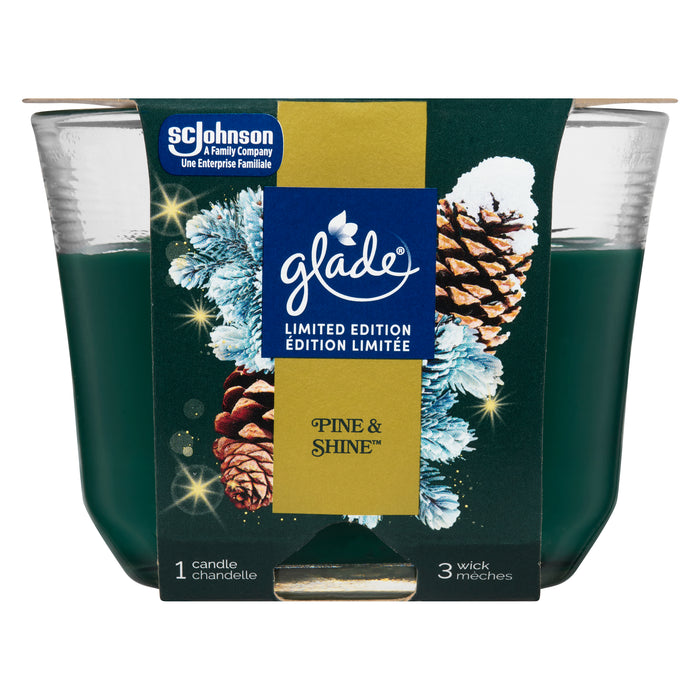Glade 3 Wick Candle Pine & Cedar, 193 g
