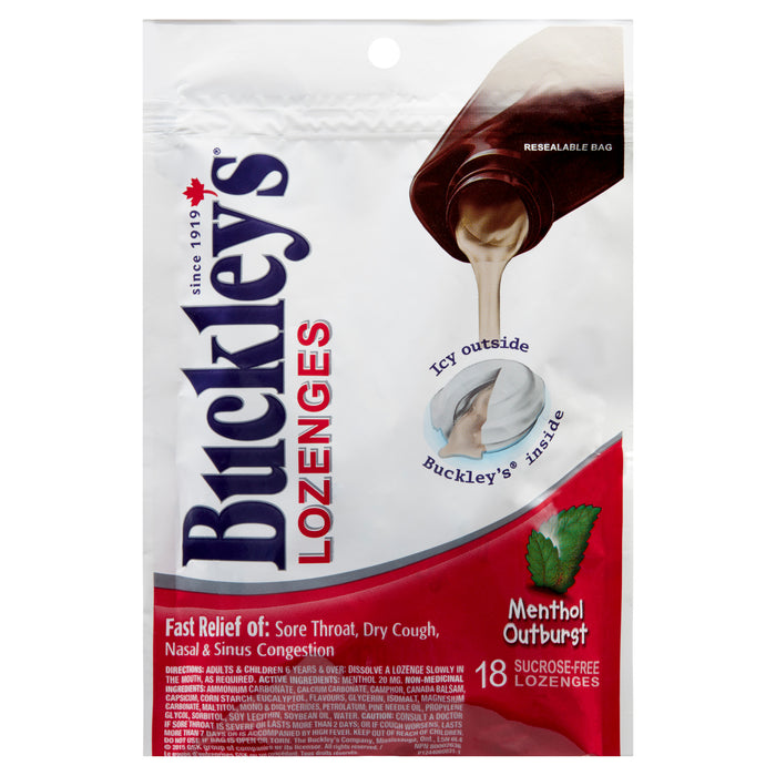 Buckley's Lozenges Mint, 18-Pack