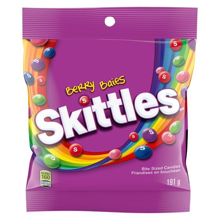 Skittles Candies en Bouchées Baies, 191 g