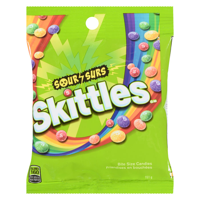 Skittles Candies en Bouchées Surs, 151 g