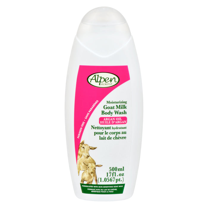 Nettoyant hydratant pour la peau au lait de chèvre et à l'huile d'argan Alpen  500 ml