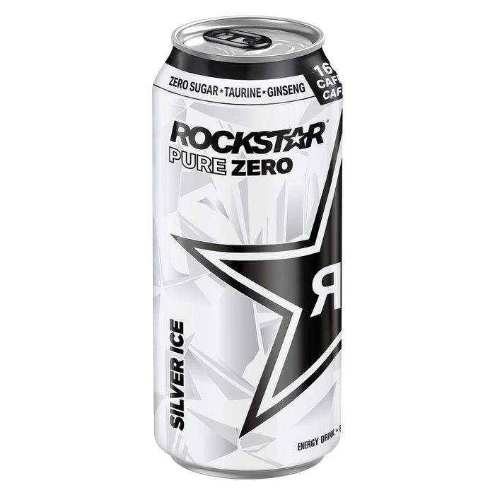 Rockstar Energy Drink Pure Zero Silver Ice, 473 ml