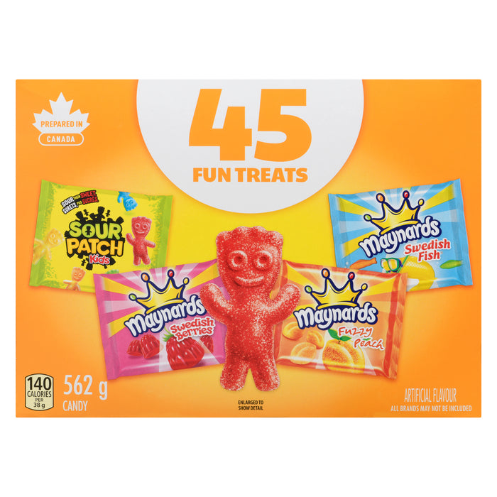 Maynards Assorted Fun-Size Treats 45pk. - 562g