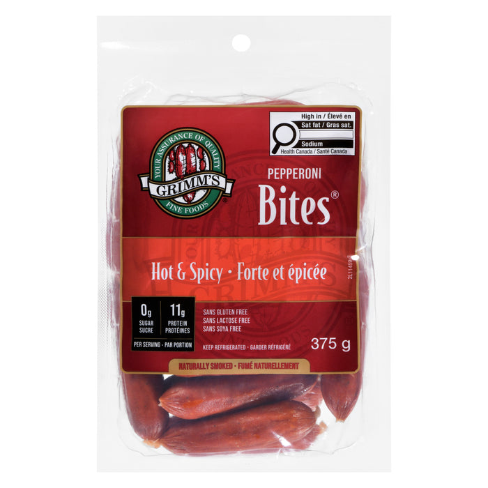Bouchées de pepperoni piquant Grimm's Fine Foods - 375 g