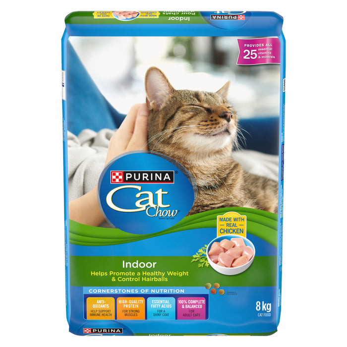 Purina Cat Chow pour chats d'intérieur 8 kg