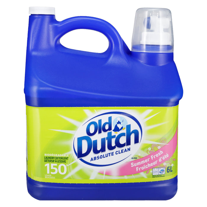 Détergent à lessive Old Dutch Absolute Clean Fraîcheur d'été  6 L