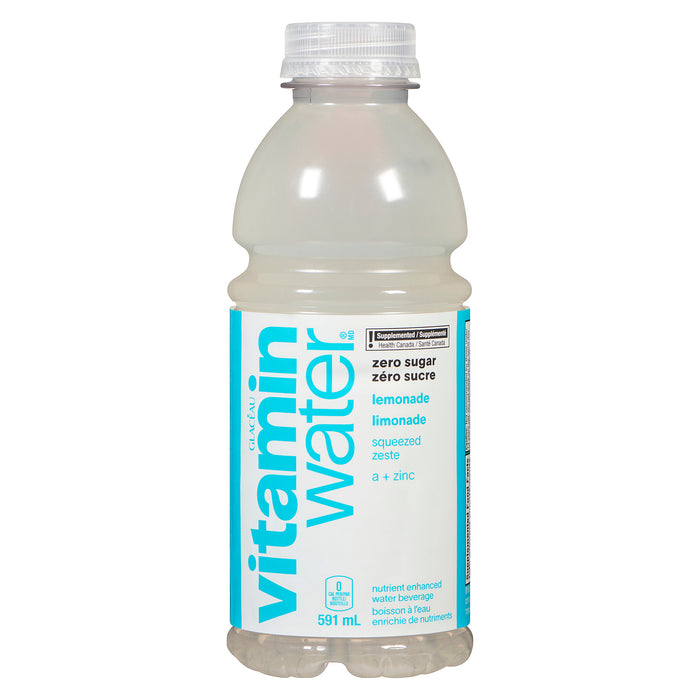 Glaceau Vitaminwater Zero Lemonade Nutrient Enhanced Water Beverage, 591-ml