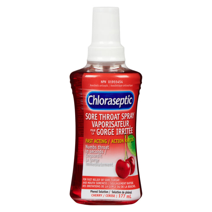 Chloraseptic Sore Throat Spray Cherry Flavour, 177-ml