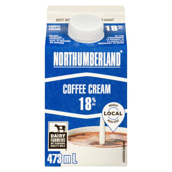 Northumberland Coffee Cream 18% M.F. - 473 ml