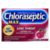 Chloraseptic Sore Throat Lozenges with Soothing Liquid Centre Max Wild Berries, 15-Pack