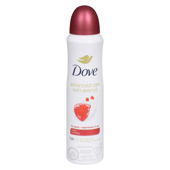 Antisudorifique en vaporisateur à sec Dove revivifiant  107 g
