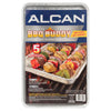 Alcan bbq buddy plateau pour le gril ultime, emballage de 5