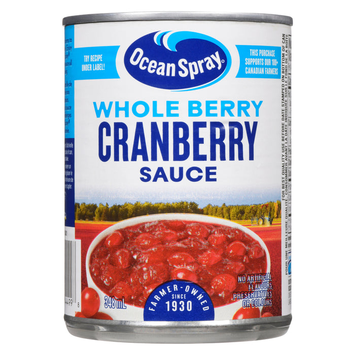 Sauce aux canneberges Ocean Spray, fruits entiers - 348 ml