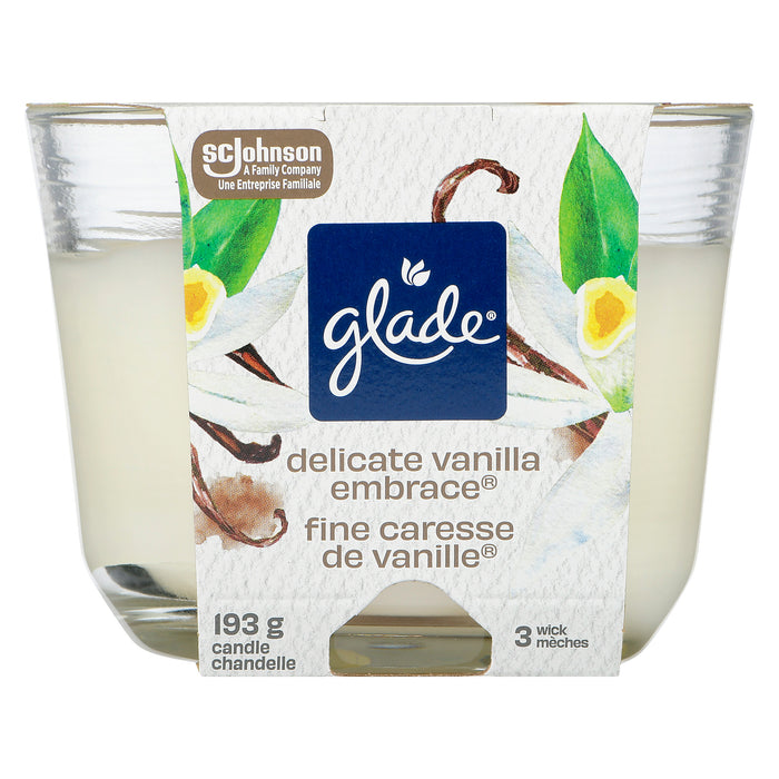 Glade Delicate Vanilla Embrace 3 Wick Candle