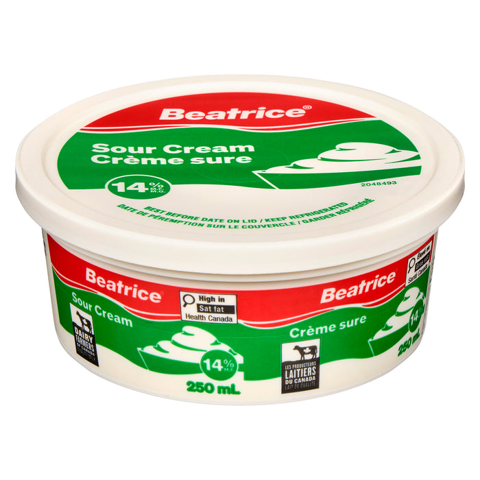 Beatrice Sour Cream 14% M.F., 250-ml