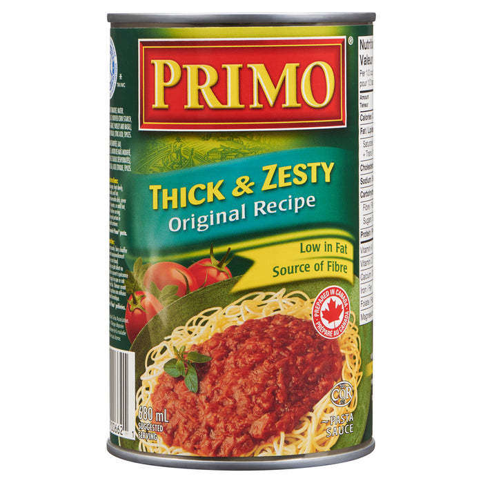 Sauce pour pâtes Riche et savoureuse Primo originale - 680 ml