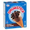 Drumstick cornets de dessert glacé brownies au fondant au chocolat, emb. de 4, 130 ml