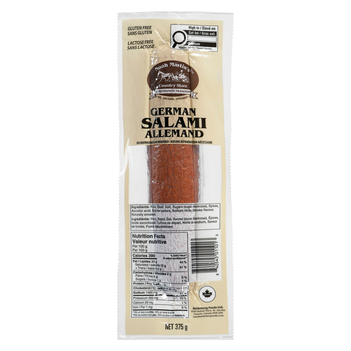Salami allemand Noah Martin's, 375 g
