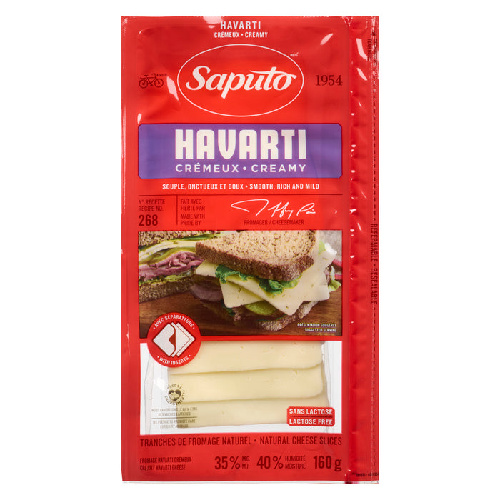 Saputo Delicatessen Havarti Cheese Slices - 160g