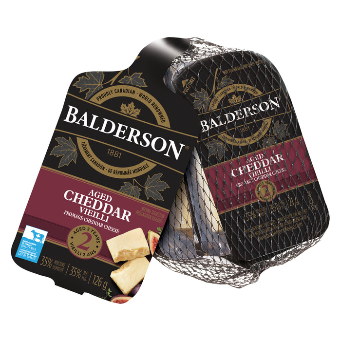 Fromage cheddar Royal Canadian Balderson, 35 % M. G., emb. de 6 - 21 g