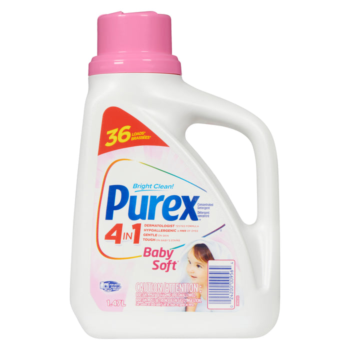 Détergent à lessive doux Purex pour bébés  1,47 L
