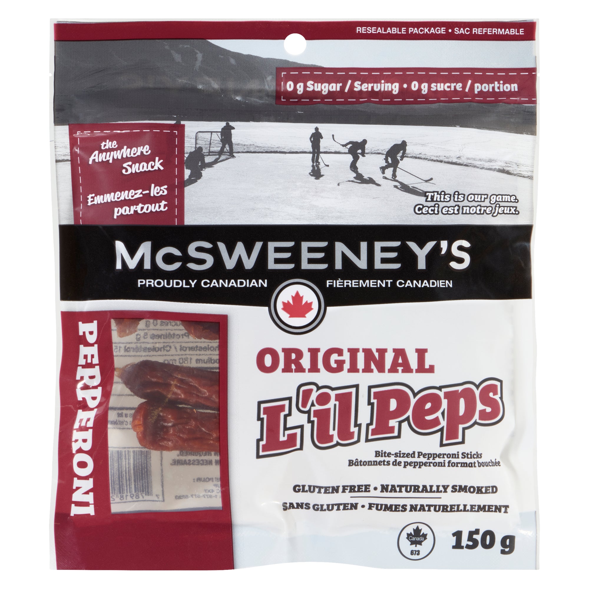 McSweeney's L'il Peps BiteSized Original Pepperoni Sticks, 150g