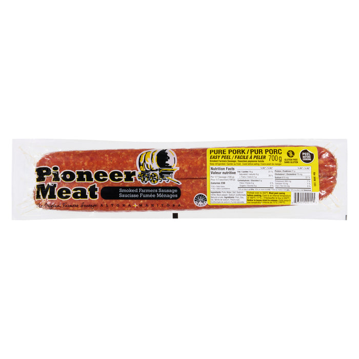 Pioneer Meat Smoked Farmers Sausage Pure Pork, 700 g