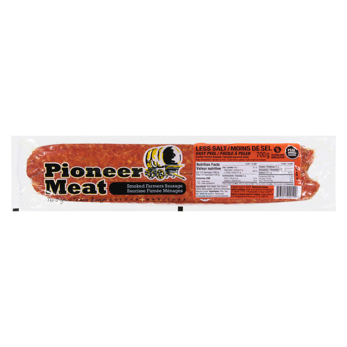 Pioneer Meat Smoked Farmers Sausage Less Salt, 700 g